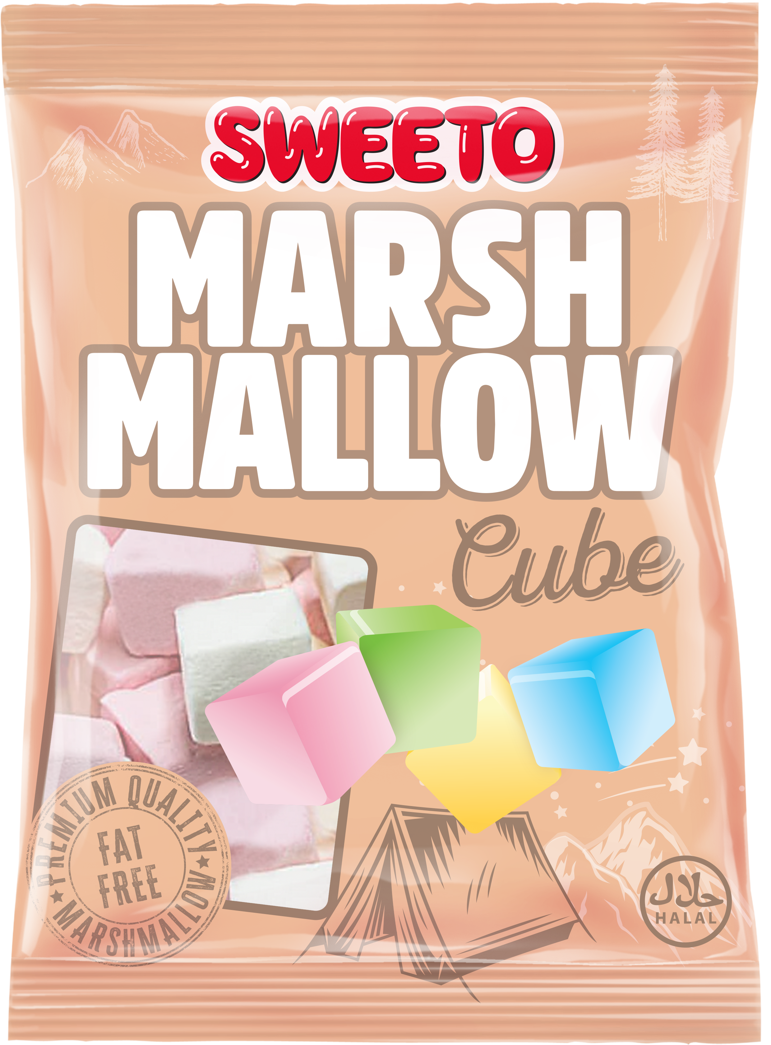 Sweeto Marshmallows Cube