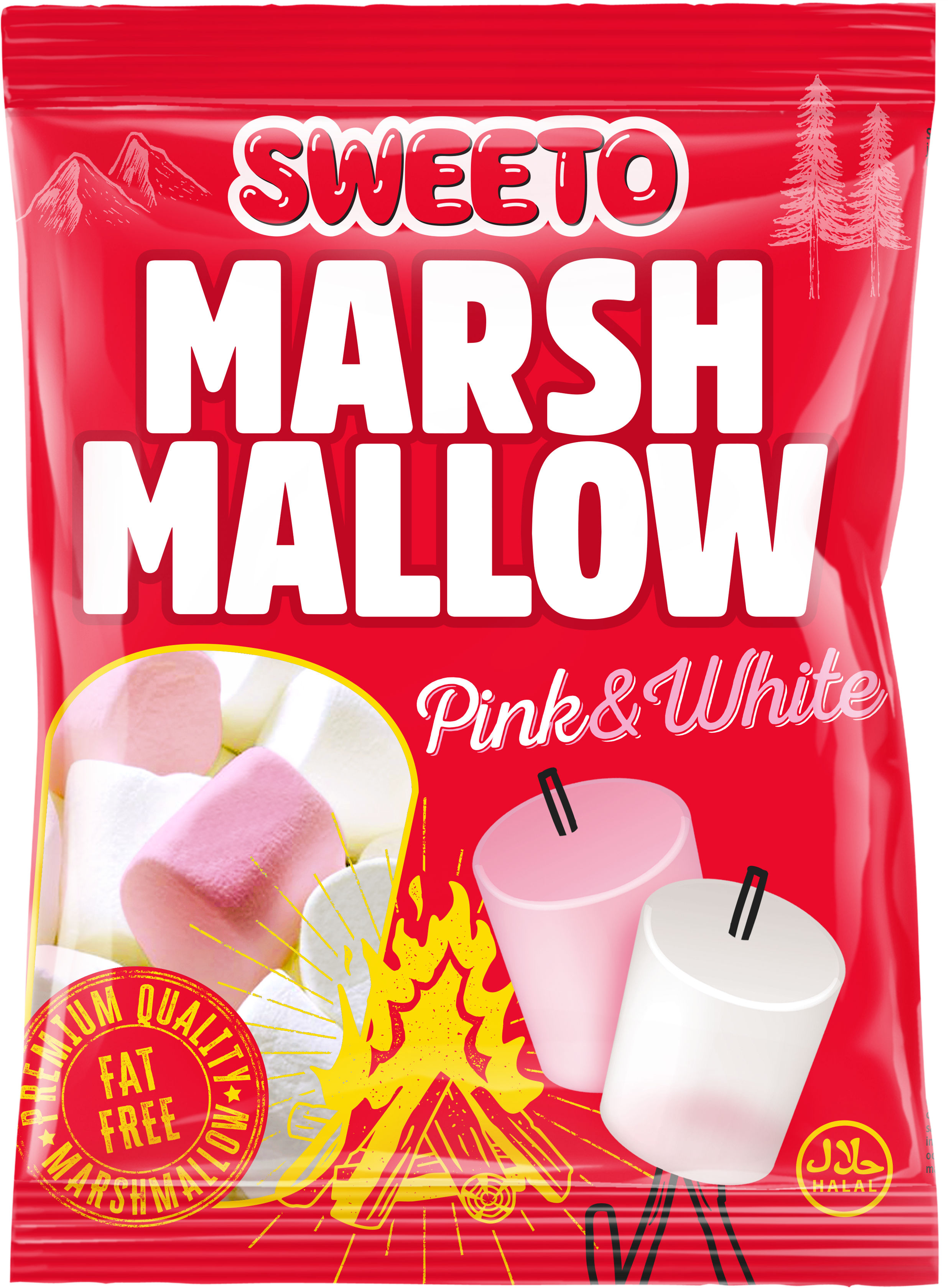 Sweeto Marshmallows Pink