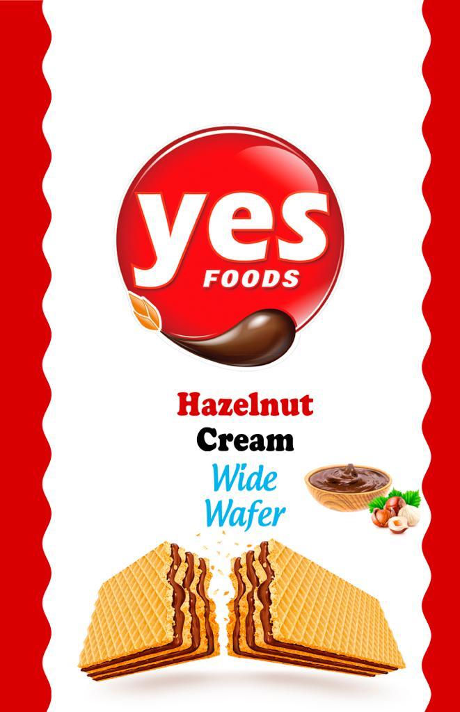 Wide Wafer with Hazelnut Cream